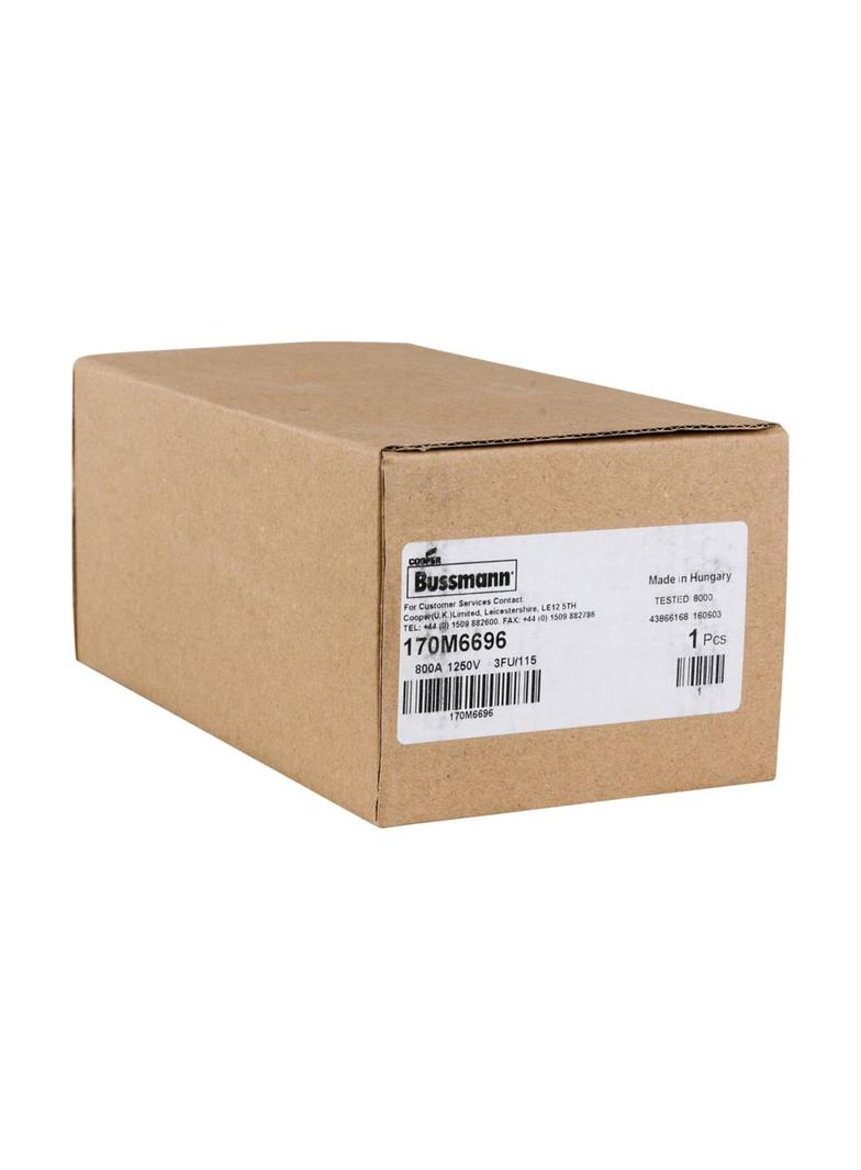 FUSE 800A 1250V 3FU/115 AR CU Wkładka szybka 800A AC 1250V rozmiar 3 76x92x159 mm aR IEC U 170M6696