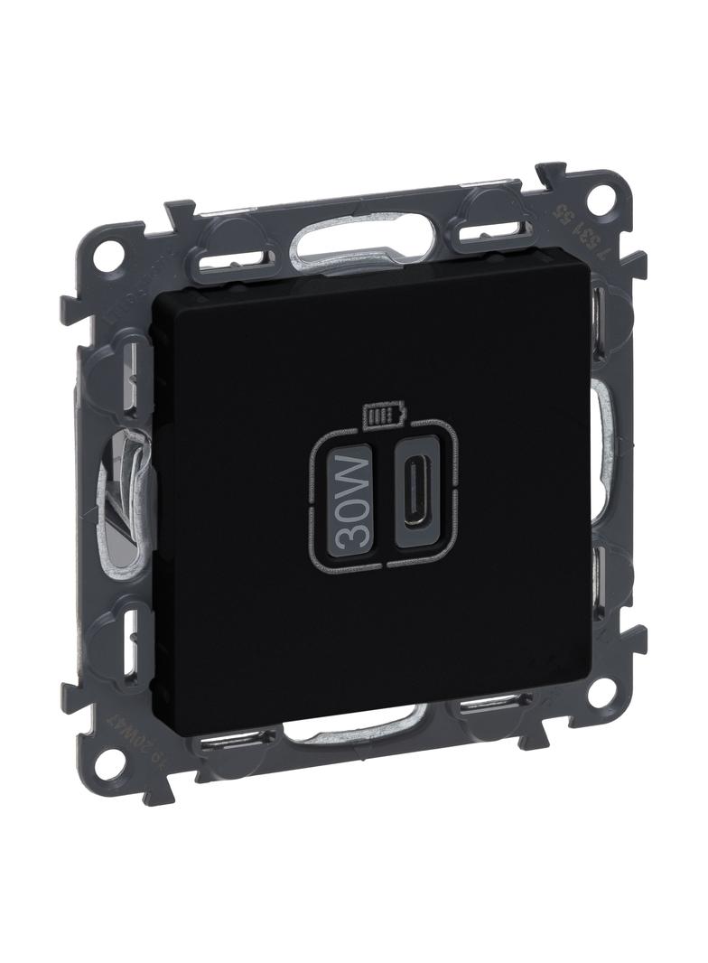 Valena Life - Ładowarka Usb Typ C - 30 W - Czarne 756355 LEGRAND