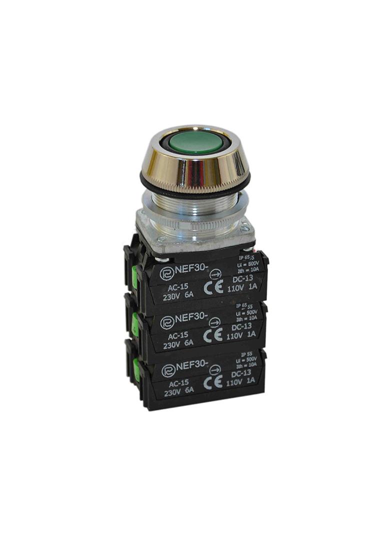 Przycisk NEF30-UK5X zielony W0-NEF30-UK 5X Z PROMET