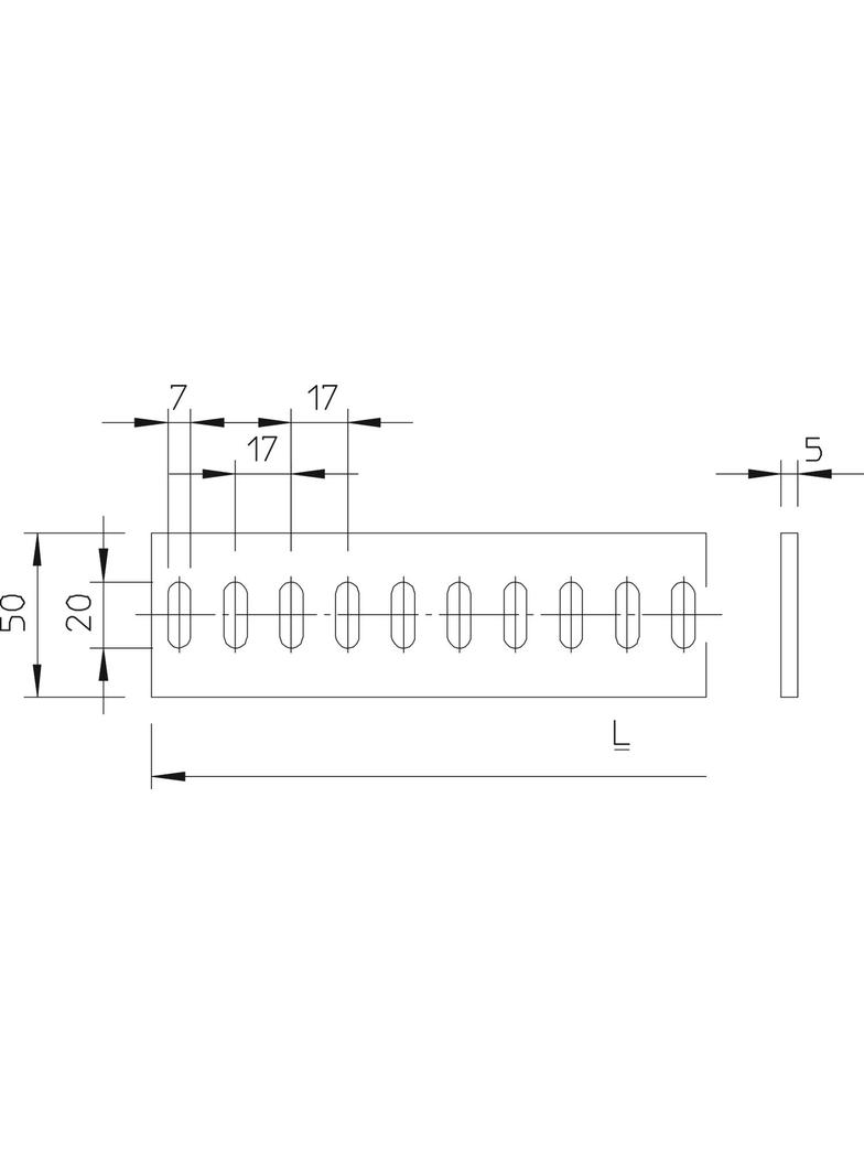 FESP 50/5, SZCZEBLE PŁASKOWNIK.DRAB.3000MM