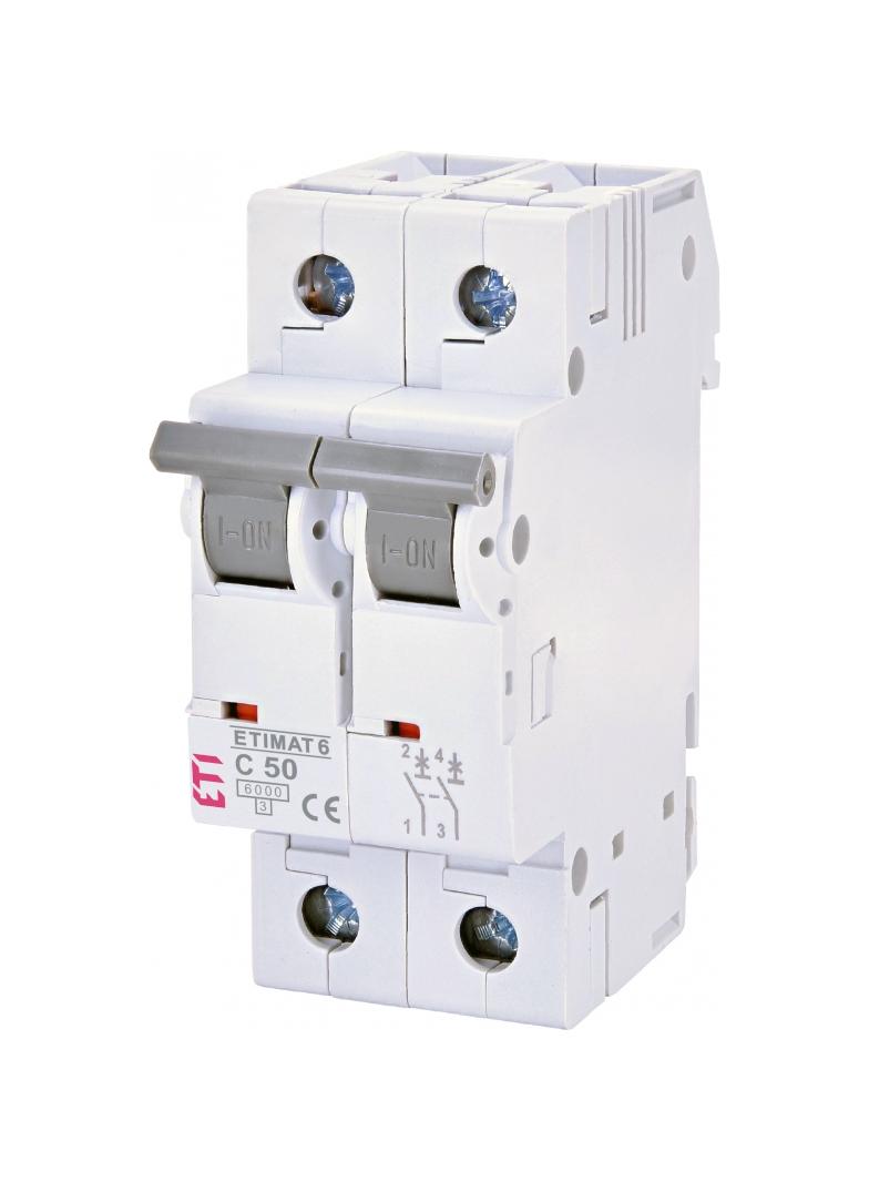 Wyłącznik nadprądowy MAT 6 2P C50A 002143521 ETI