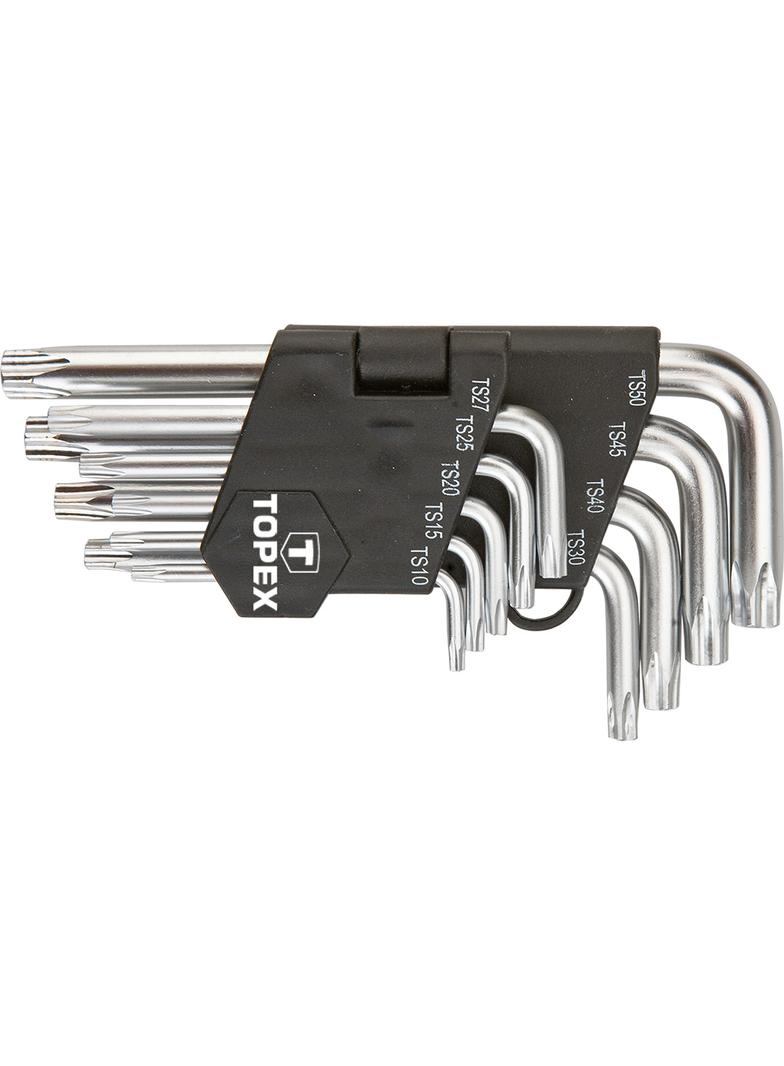 Klucze pięciokątne TS10-50, zestaw 9 szt.