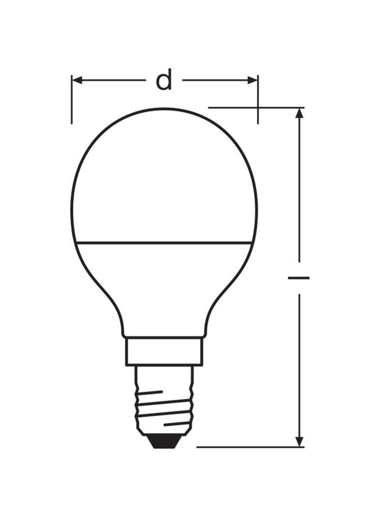 Żarówka LED E14 5/40W 470lm 200° 2700K ciepła biel VALUE OSRAM