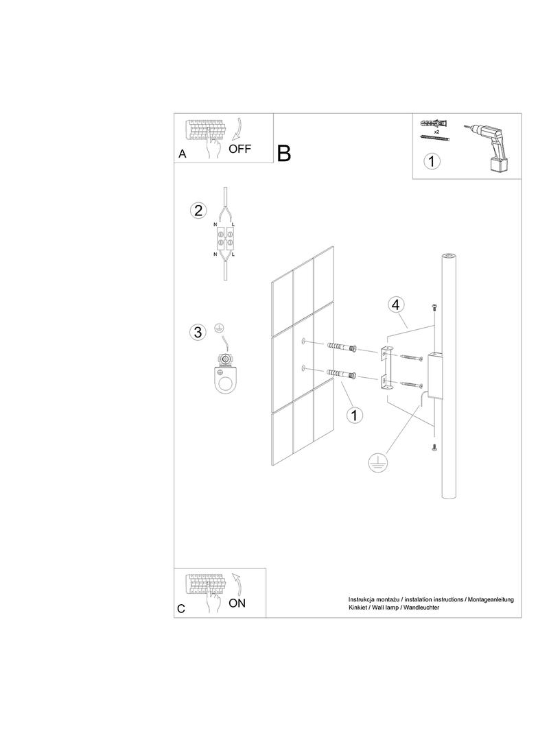 Sollux Kinkiet PASTELO 2 biały SL.1177