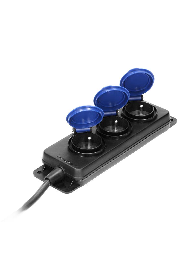 Przedłużacz warsztatowy bryzgoszczelny IP44, 3 gniazda 2P+Z IP44, przewód gumowy, H05RR-F 3x1,5mm2, OR-AE-13295/3M ORNO