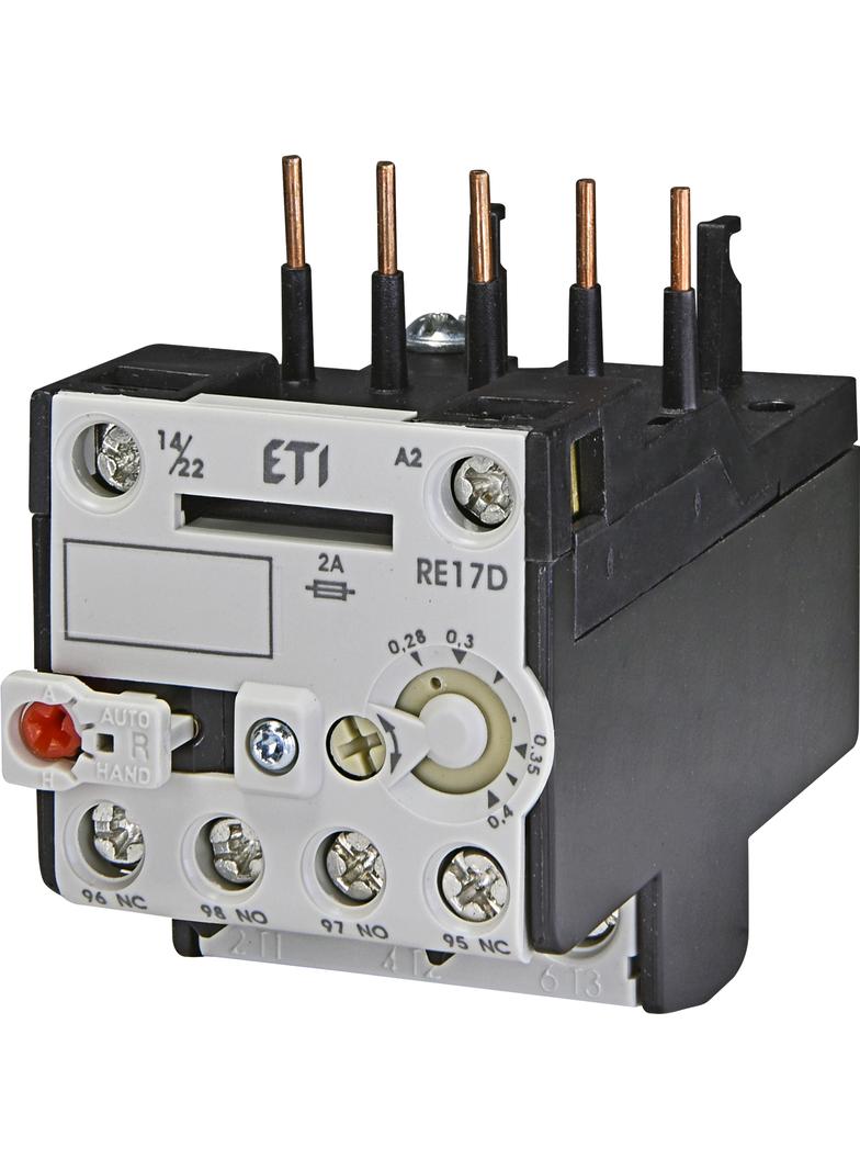 Przekaźnik termiczny RE17D-0,4 0,28-0,4A 004641400 ETI