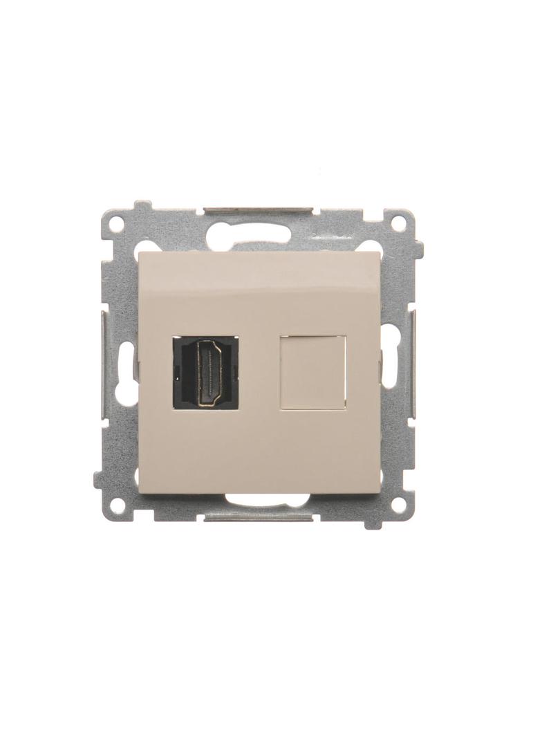 Simon 54 Gniazdo HDMI kremowy DGHDMI.01/41 KONTAKT