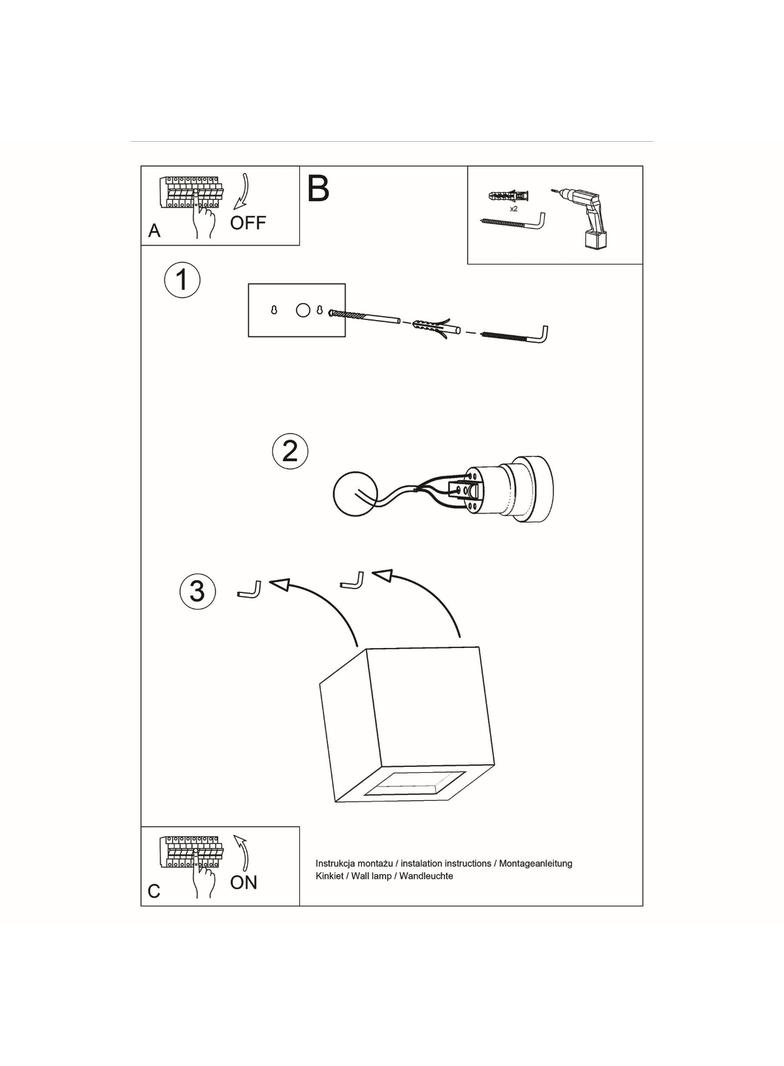 Sollux Kinkiet ceramiczny LEO czarny SL.0872