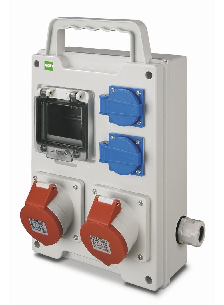 RS 4-mod. 2x2P+Z, 2x3P+N+Z 16A  IP 44 szara