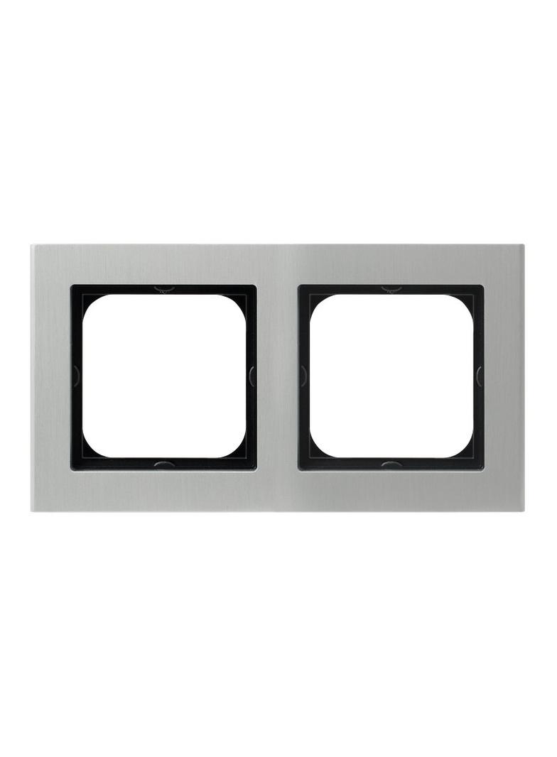 SONATA Ramka podwójna - kolor aluminium R-2RA/35