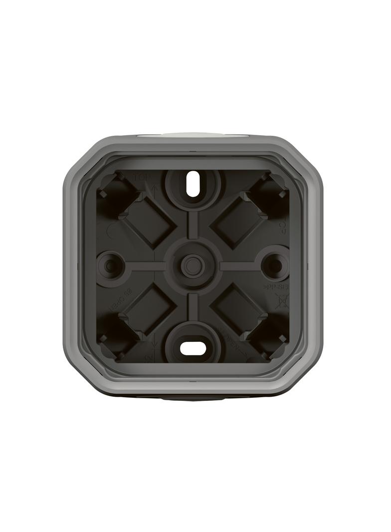 NOWE PLEXO - PUSZKA NATYNKOWA POJEDYNCZA Z PRZEPUSTEM MEMBRANOWYM SZARA