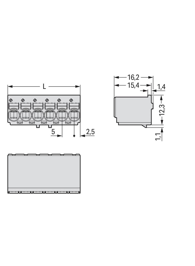 Gniazdo picoMAX raster 5mm 5‑biegunowe 2092‑1125 /200szt./ WAGO