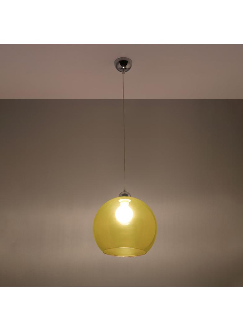 Sollux Lampa wisząca BALL żółta SL.0252