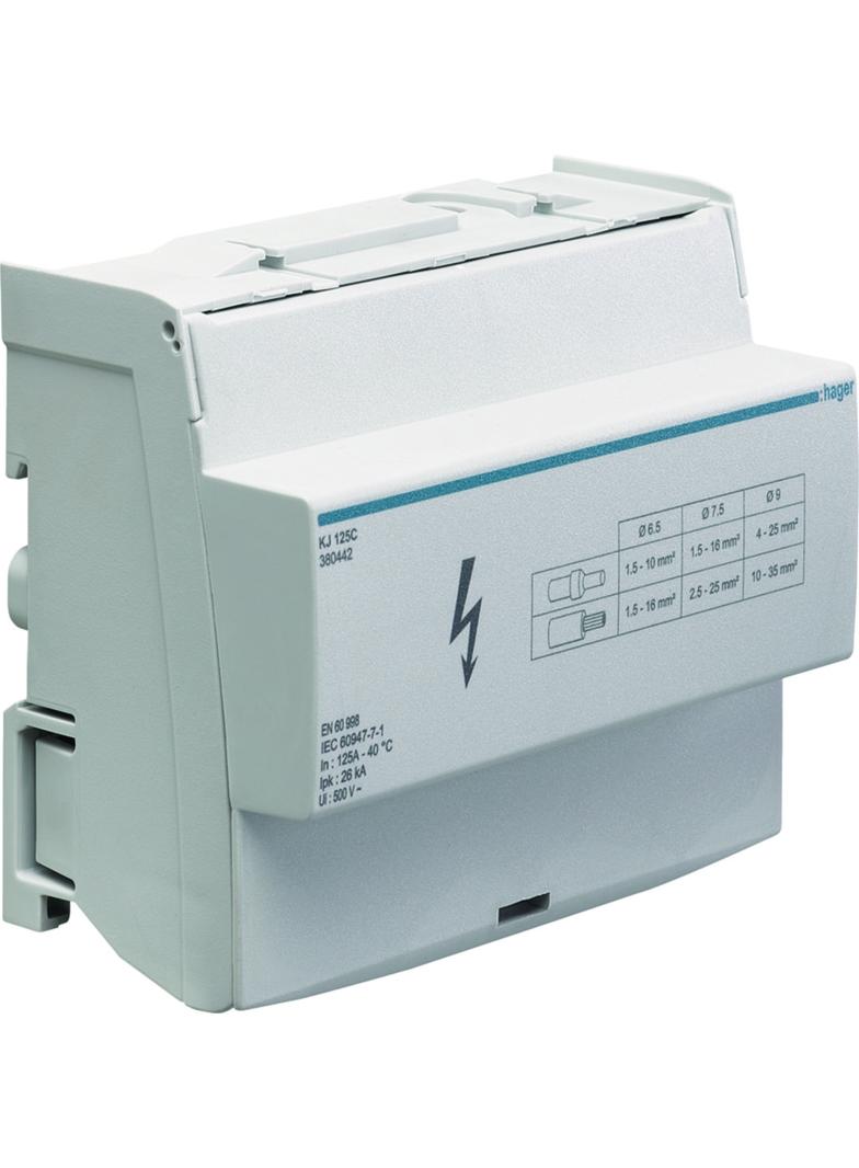 Blok rozdzielczy 4-polowy 125A KJ125C HAGER