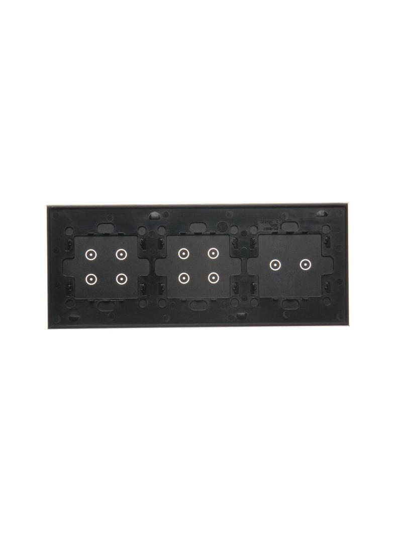 Simon 54 Touch Panel dotykowy S54 Touch 3 moduły 2 pola dotykowe poziome + 4 pola dotykowe + 4 pola dotykowe zastygła lawa DSTR3244/73 KONTAKT