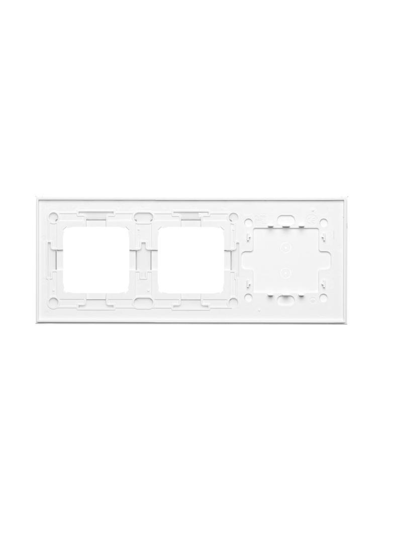 Simon 54 Touch Panel dotykowy S54 Touch 3 moduły 2 pola dotykowe pionowe + 2 otwory na osprzęty S54 biała perła DSTR3300/70 KONTAKT