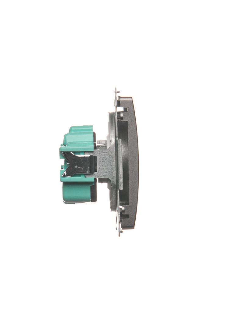 Simon Basic Gniazdo wtyczkowe bez uziemienia 16A 250V zaciski śrubowe stal inox BMG1.01/21 KONTAKT