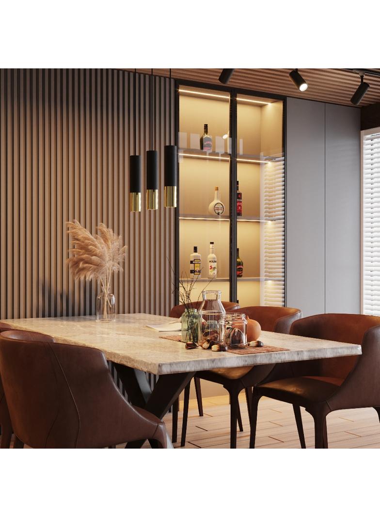 Sollux Kinkiet LOOPEZ czarny/złoty SL.0950