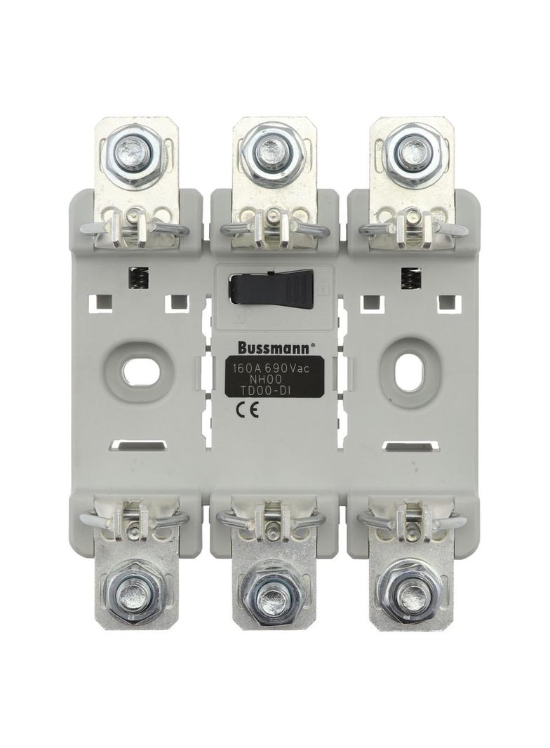 Triple Integral Base NH00 CE podstawa NH000/00 3P 160A mont. szyna DIN i śruby podwójny styk TD00-DI