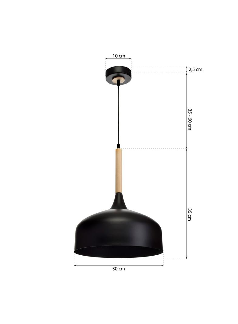 MILAGRO Lampa wisząca TAYLOR BLACK 1xE27 60W