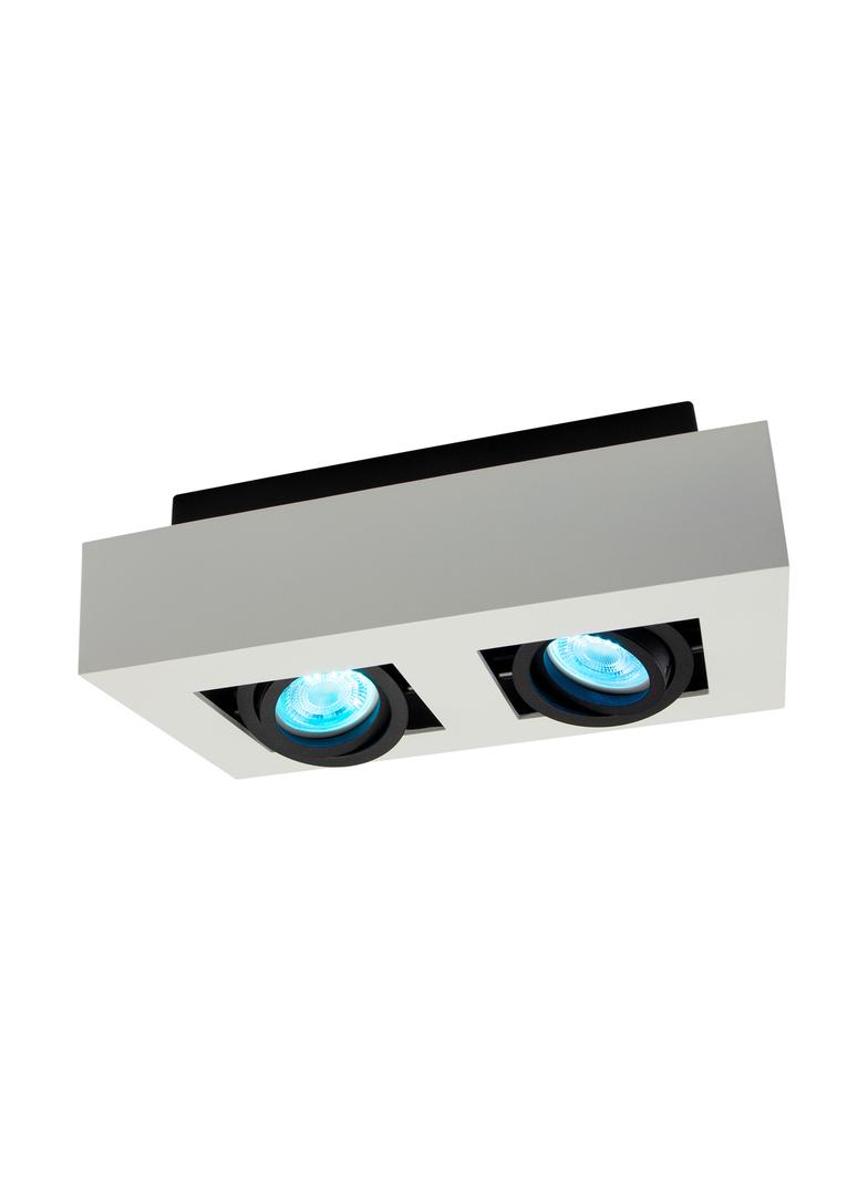 MIRORA GU10 X2 NATYNKOWA GU10 250V IP20 255X145X85 mm BIAŁY CZARNY prostokątna ruchoma