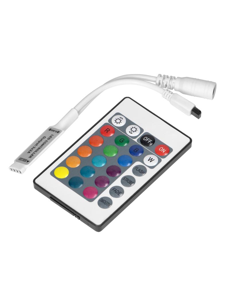 Sterownik LED RGB IR 12V 6A 72W z pilotem 24 przyciski