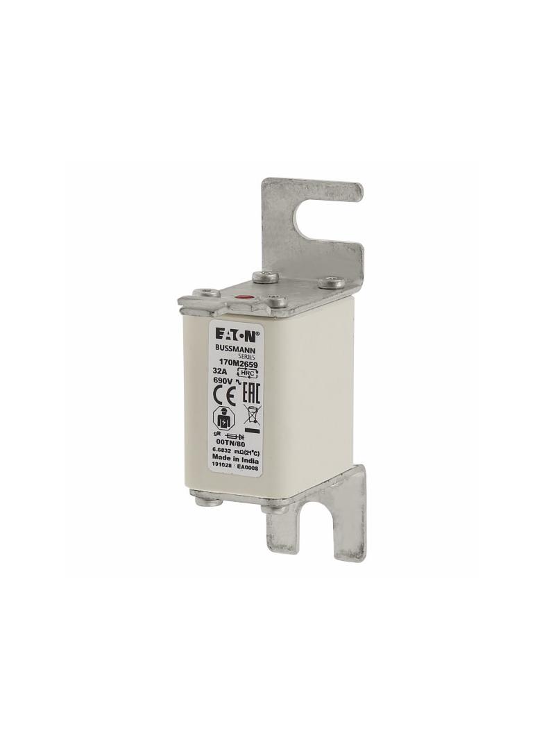 32A 690V gR 00TN/80 TYPE T IND. FUSE Wkładka szybka 32A AC 690V DIN 00 30x67x100 mm gR D 170M2659 EA