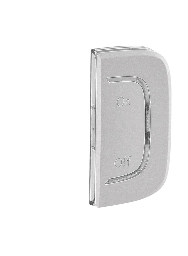 MY HOME VALENA ALLURE - KLAWISZ PRAWY ON/OFF ALUMINIUM, Legrand