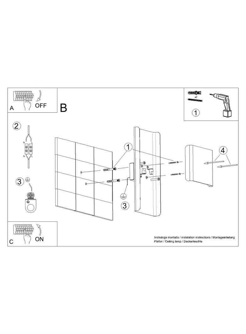Kinkiet DURLIN biały