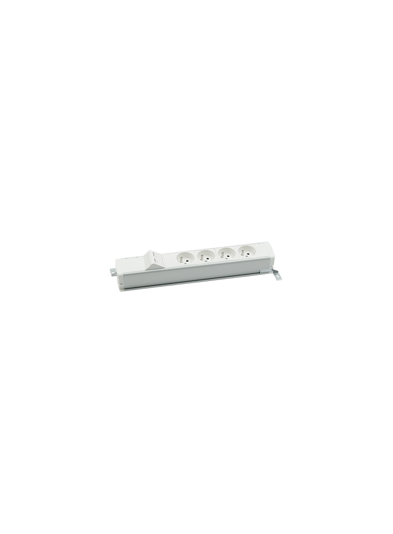 "Simon 480 TS48-130E400K0-33 Listwa standardowa 4 gn. typ E i płytka 2xRJ45 keystone