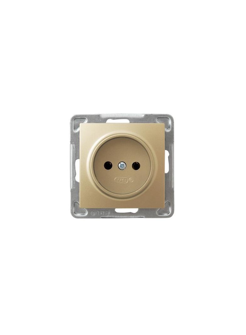 IMPRESJA Gniazdo pojedyncze - kolor złoty metalik