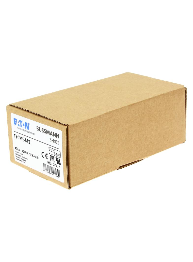 FUSE 400A 1250V 2BKN/80 AR CU Wkładka szybka 400A AC 1250V rozmiar 2 61x77x81 mm aR IEC UL 170M5442