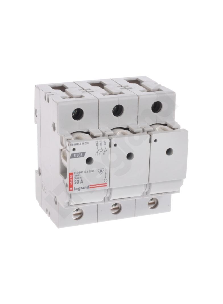 Rozłącznik Bezpiecznikowy 3P 50A D02 R303 606708 LEGRAND