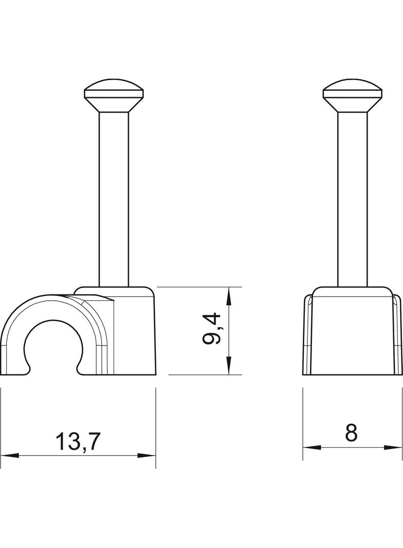 2007, KLIPSY PRZYB.DO KABLI 7MM B.