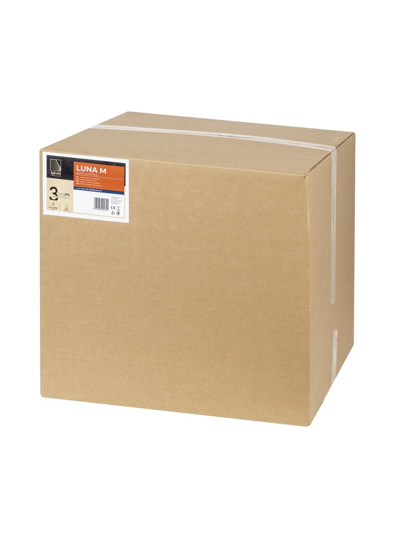 LUNA M oprawa ogrodowa kula E27 1x60W IP44 biała O 450 AD-OP-6299WE27ZM ORNO