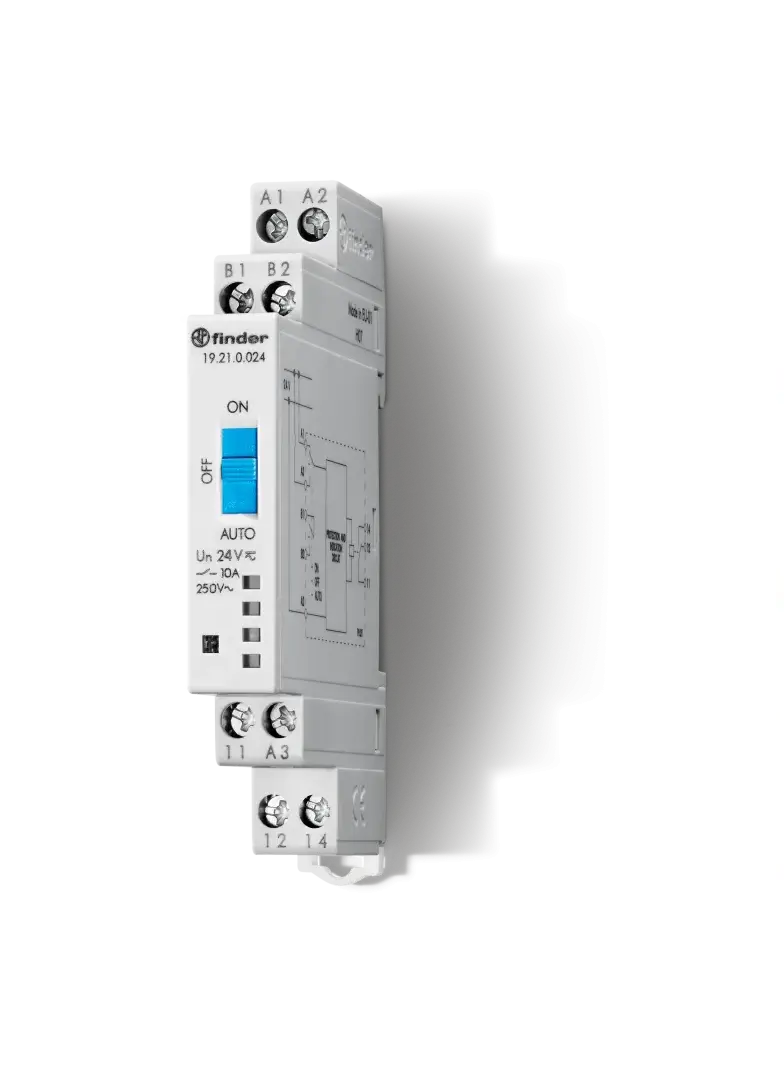 Przekaźnik serwisowy AUTO-ON-OFF 1 P 10A 24V AC/DC