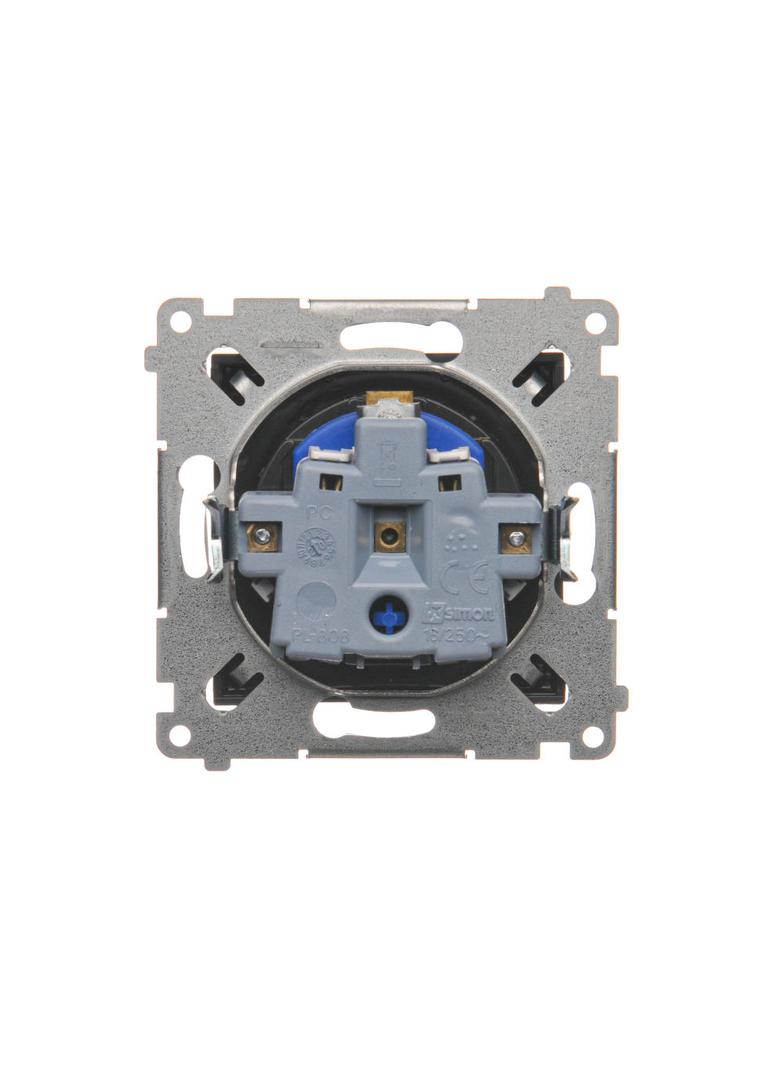 Simon 54 Gniazdo DATA z kluczem uprawniającym 16A z. śrub. antracyt