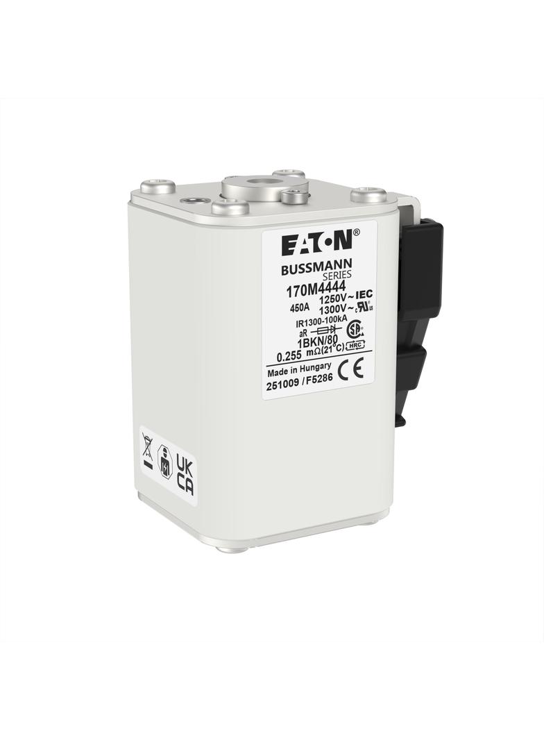 FUSE 450A 1250V 1BKN/80 AR CU Wkładka szybka 450A AC 1250V rozmiar 1 53x69x80 mm aR IEC UL 170M4444