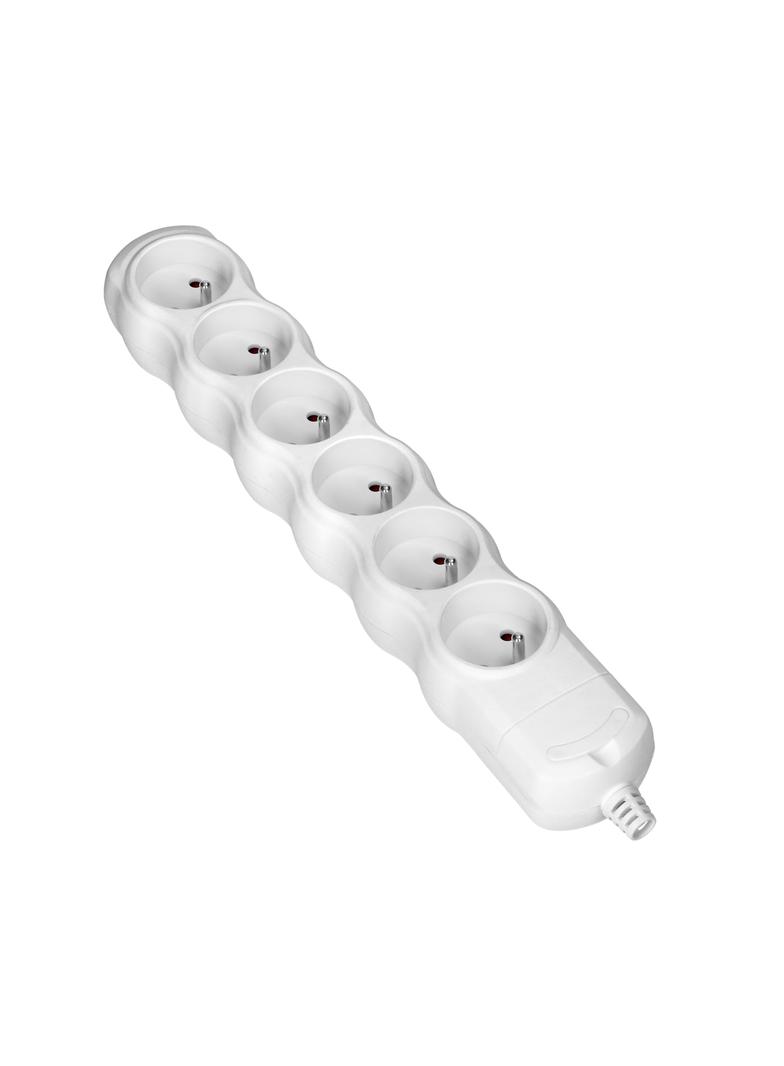Rozgałęźnik wielogniazdowy 6x2P+Z, biały OR-AE-13268/W ORNO