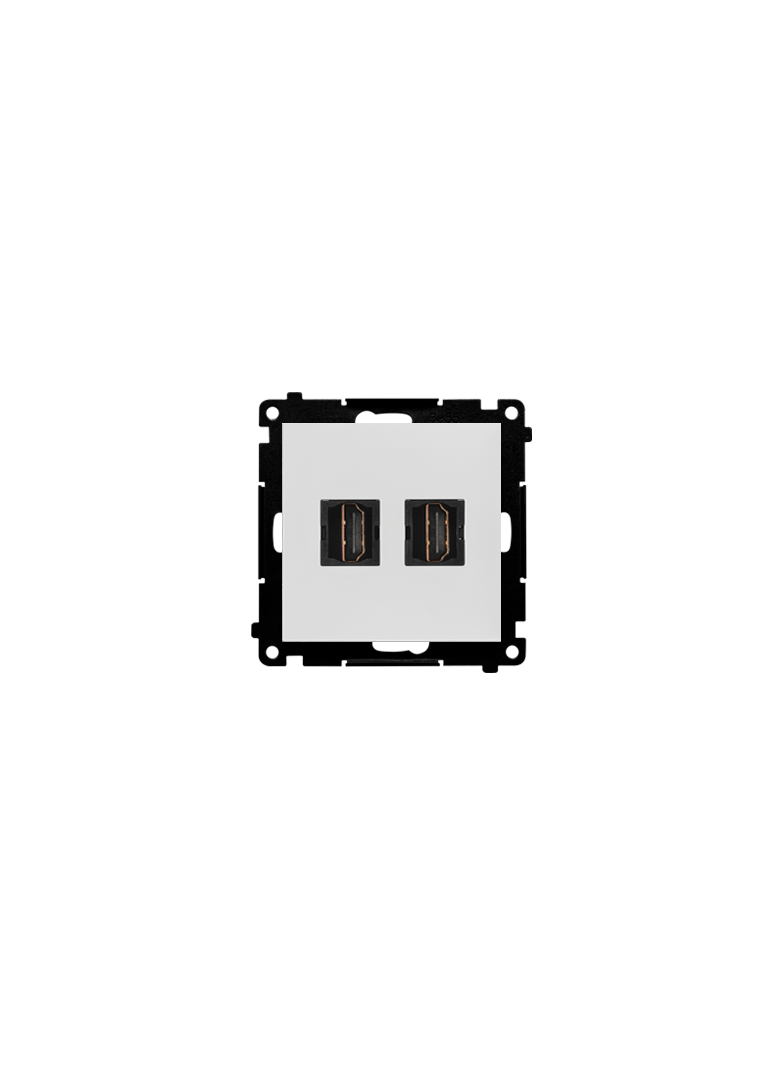 Simon 55 Gniazdo HDMI podwójne Jasnoszary mat TGHDMI2.01/114 KONTAKT
