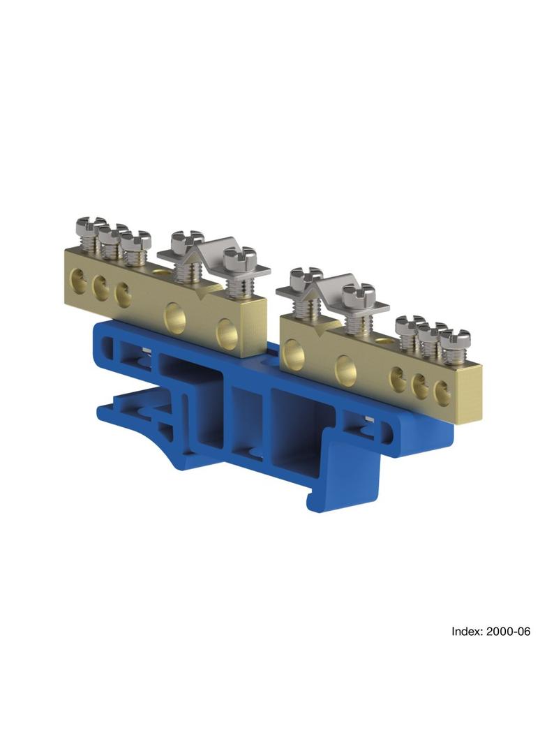 MSF Listwa zaciskowa L-5x2 do montażu na szynie TS35