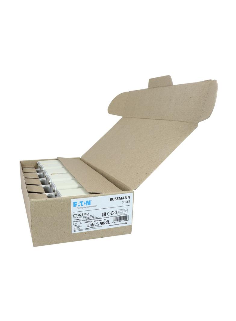 FUSE 350A 690V aR DIN 1 HSDNH Wkładka szybka 350A 690V aR DIN 1 podwójny wskaźnik 170M3818D EATON