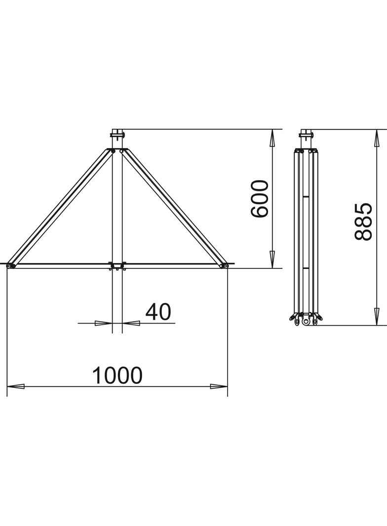 isFang 3B-100, Trójnóg