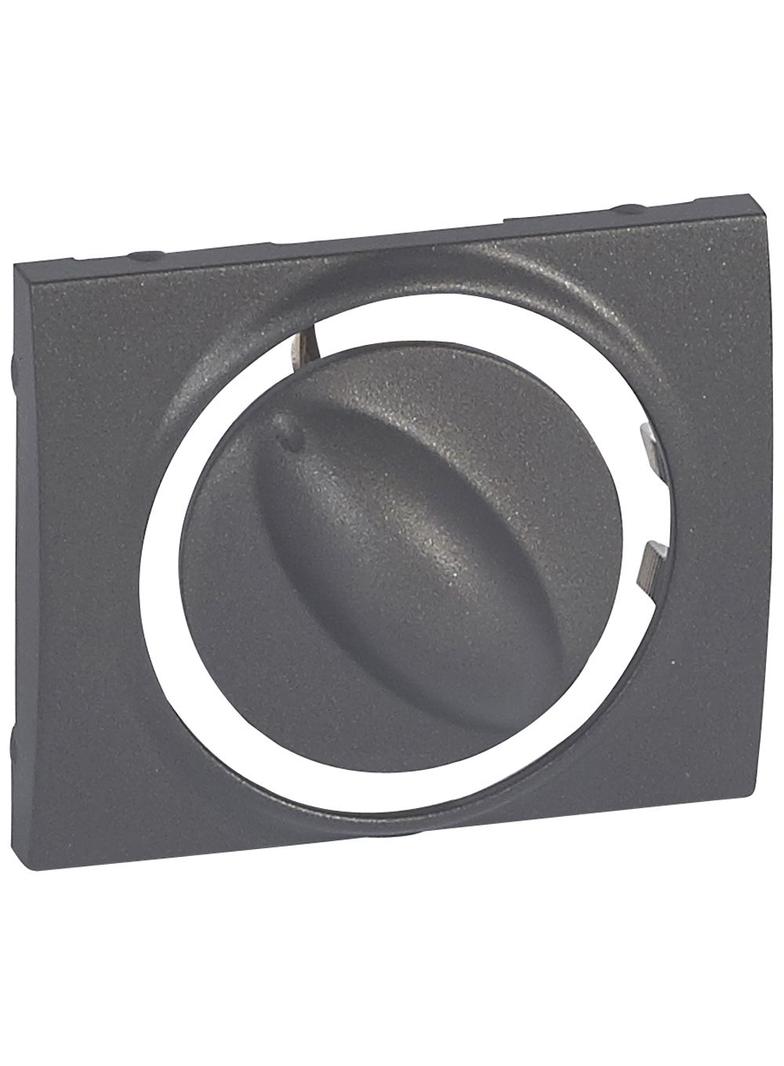 SISTENA LIFE PLAKIETKA CHOCO Z OTWOREM 46,5MM + POKRĘTŁO DO STEROWANIA WENTYLACJĄ, Legrand