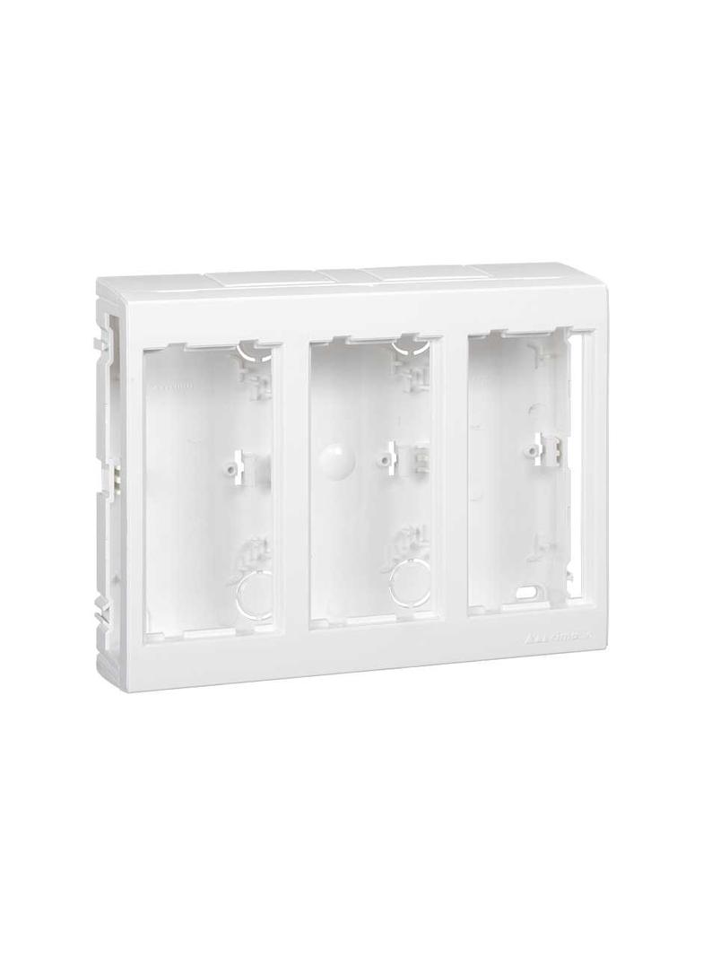 Simon Connect Obudowa natynkowa 3-modułowa 6x K45 czysta biel
