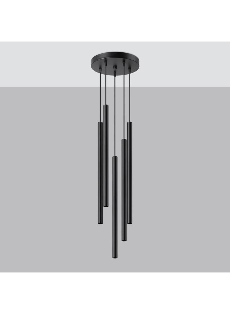 Sollux Lampa wisząca PASTELO 5P czarna SL.1176