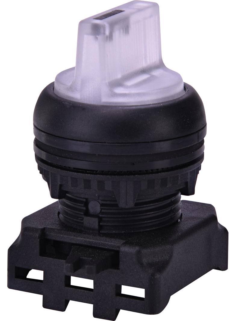 Napęd pokrętny piórkiem 3-położeniowy, z powrotem, podświetlany - opal EGS3I-SS-W 004771362 ETI