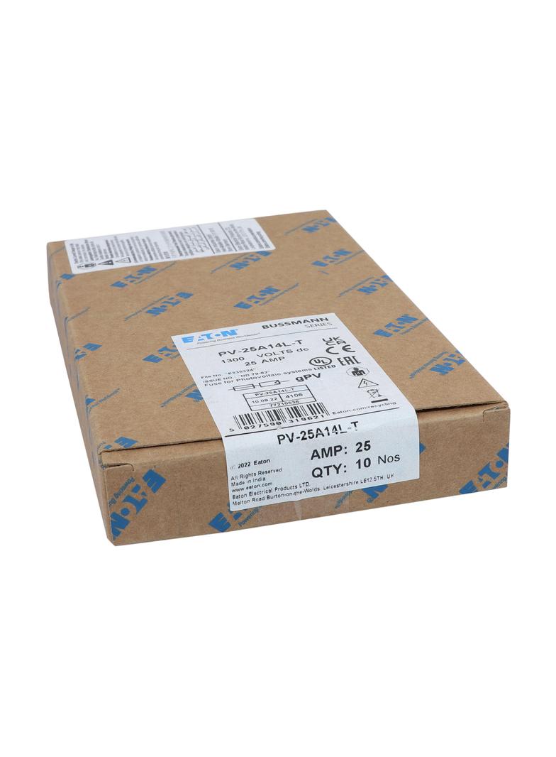 PV-25A14L-T Wkładka PV cylindryczna 25A 1300V DC 14x65MM PV-25A14L-T EATON