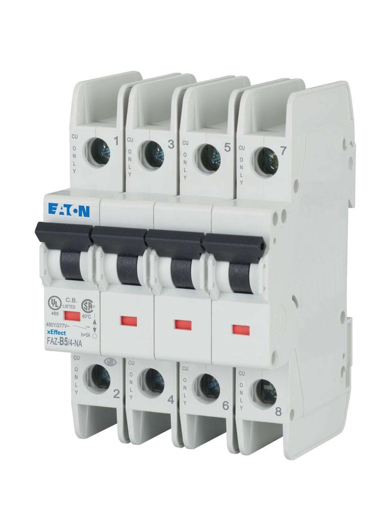 FAZ-B5/4-NA Wyłącznik nadprądowy 10kW B5A 4P 190904 EATON