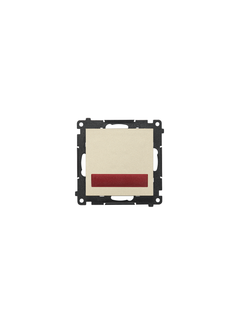 Simon 55 Sygnalizator świetlny LED – światło czerwone 230V Szampański mat TESS2.01/144 KONTAKT